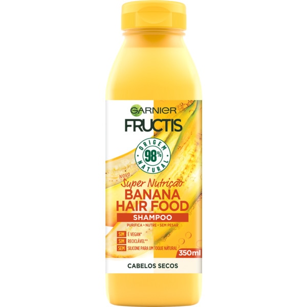 Champô Super Nutrição de Banana para Cabelos Secos embalagem| 350 ml