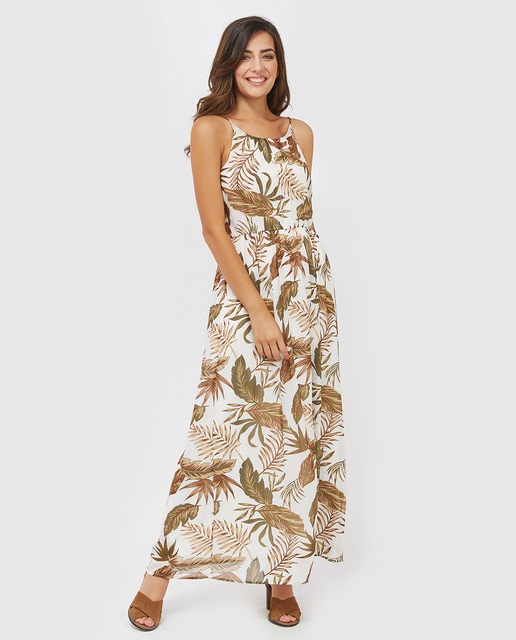 Vestido largo sin mangas