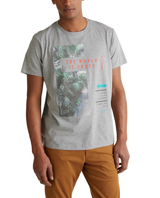 Camiseta con algodón orgánico de hombre