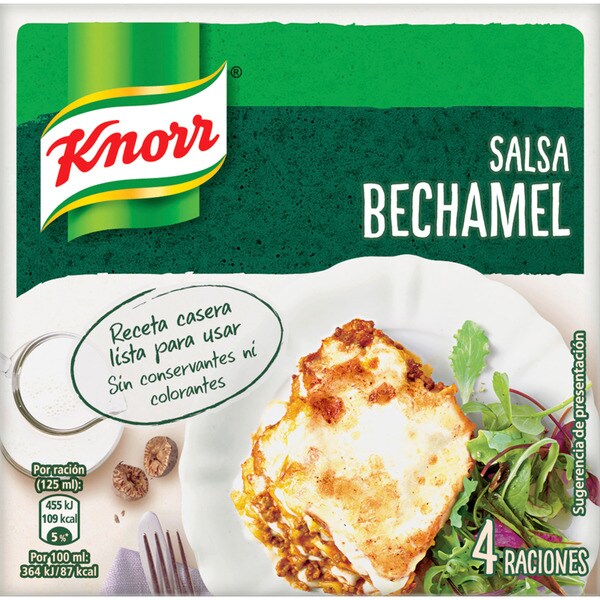 Comprar salsa fresca bechamel 4 raciones envase 50 cl · KNORR