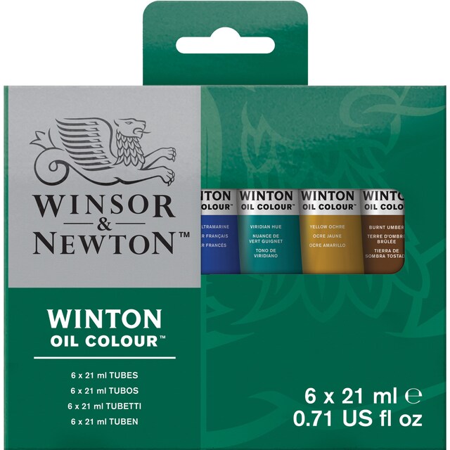 Imagen 0 de Set 6 Tubos Óleo Winton 21ml Winsor&Newton
