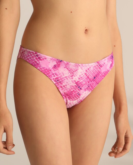 Braga de bikini clásica animal print