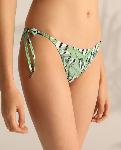 Braga de bikini lazo estampada