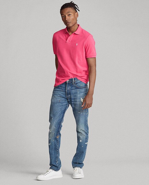 Polo de hombre slim rosa con manga corta · Polo Ralph Lauren · El Corte  Inglés