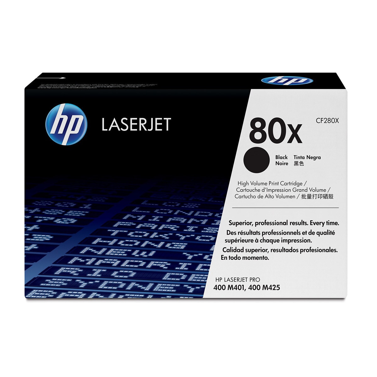Tóner original LaserJet HP 80X negro (CF280X) 1