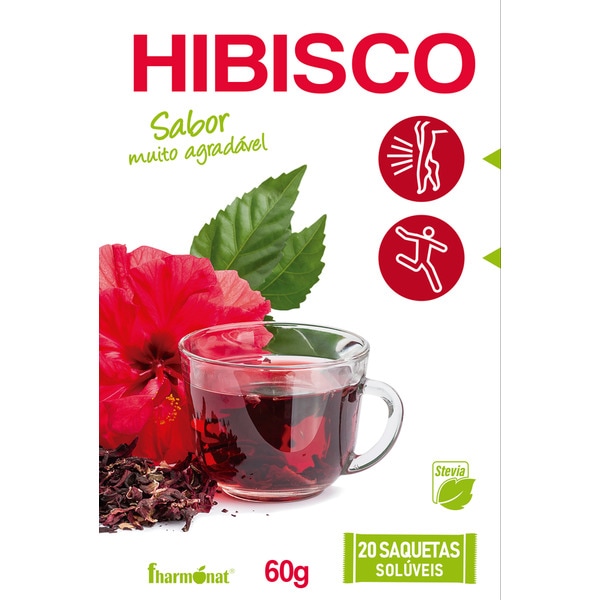 Chá de Hibisco com Stevia embalagem 20 unidades