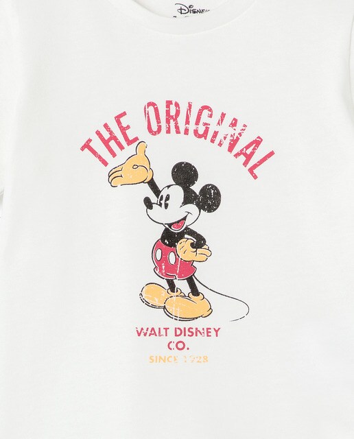 camisa blanca mickey mouse