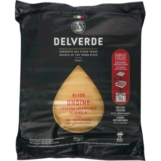 Ondine Lasanha Sêmola Nº106 embalagem 500 g - Delverde