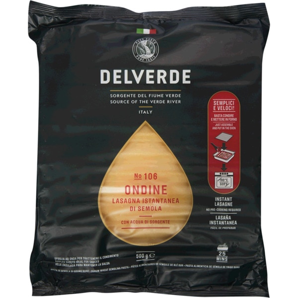 Ondine Lasanha Sêmola Nº106 embalagem 500 g