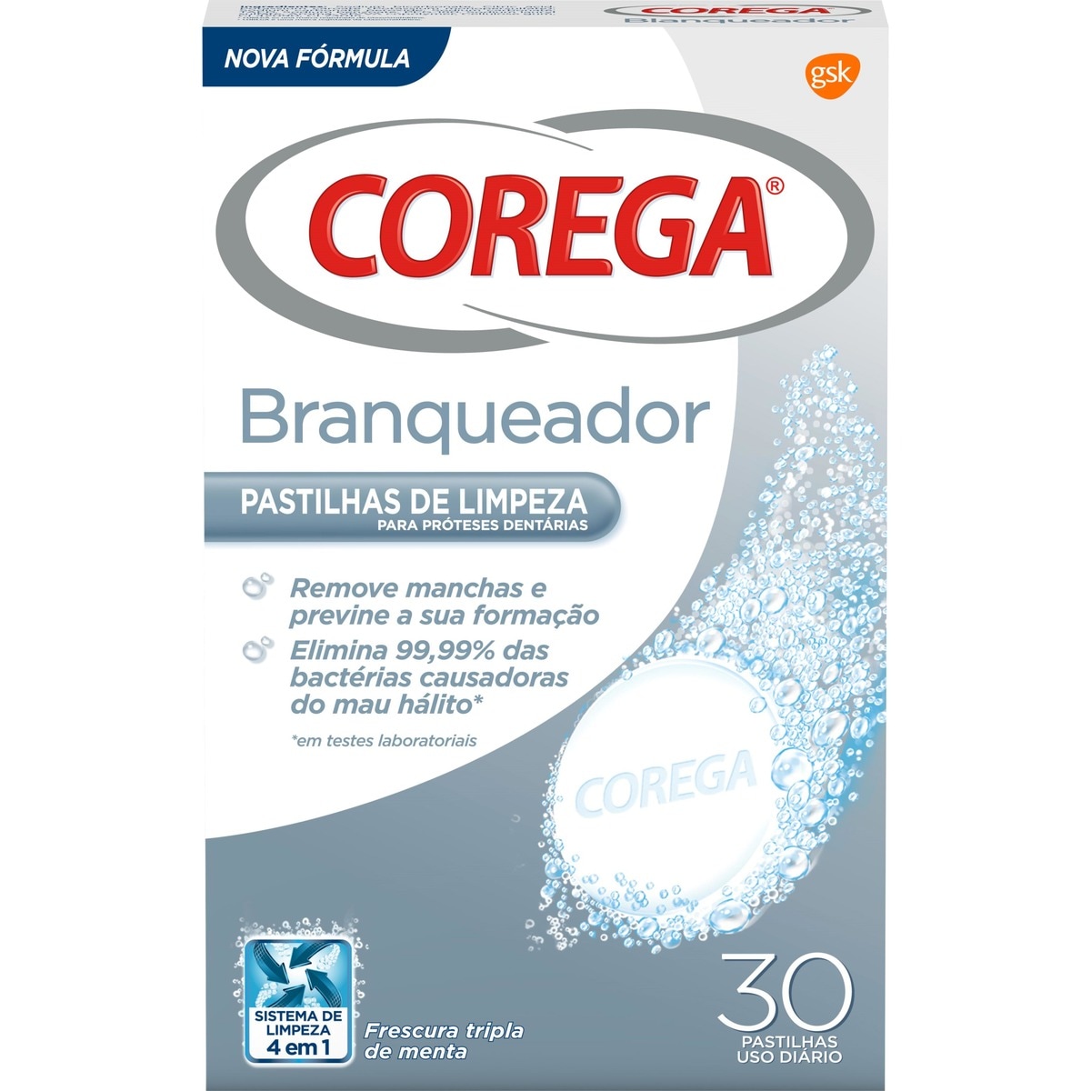 30 pastilhas de limpeza branqueadoras 1