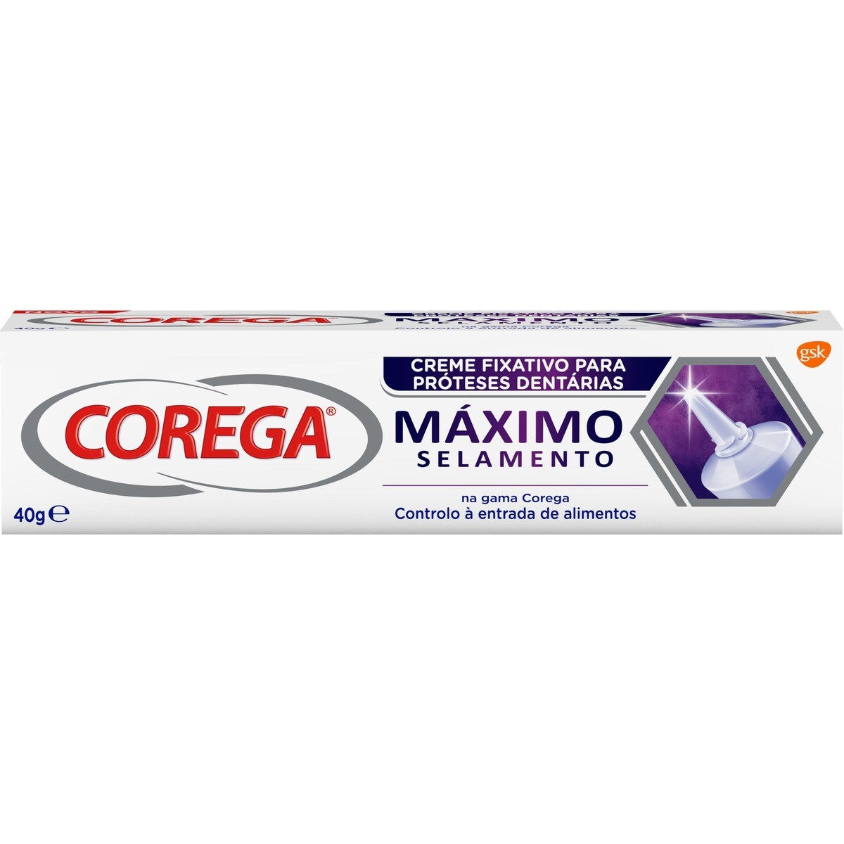 Creme fixador para dentaduras postiças Máxima selagem 40 g 1