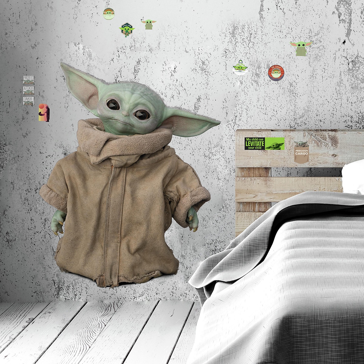 Vinil decorativo Star Wars The Mandalorian Baby Yoda 4
