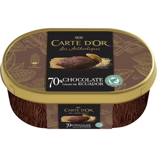 Comprar helado con 70 chocolate de Ecuador tarrina 750 ml