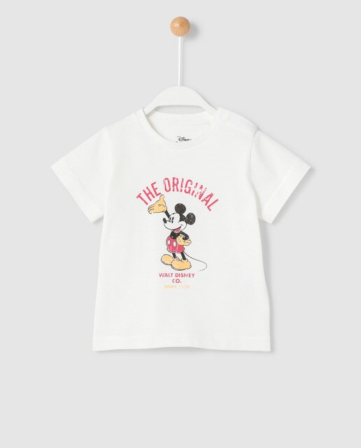 camiseta blanca mickey mouse