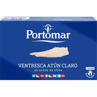 ventresca de atún claro en aceite de oliva lata 75 g - Portomar