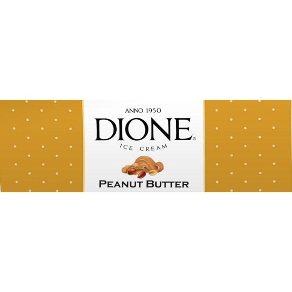 Dione Gelado de Manteiga de Amendoim embalagem 120 ml