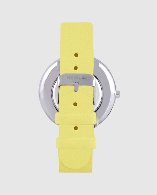 Reloj de mujer Pontina CY9733 de piel amarillo · Pontina · El Corte Inglés