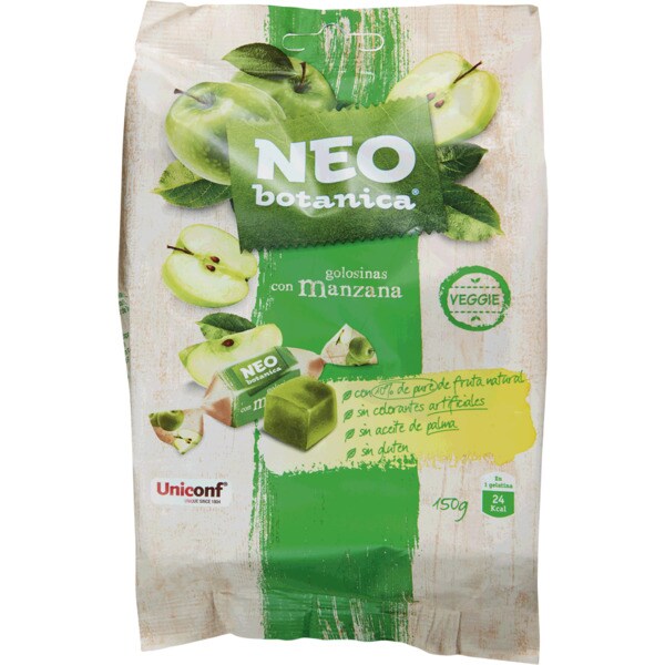 Neo Botanica Gomas de Maçã Veggie embalagem 150 g