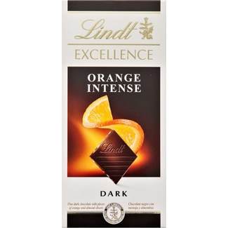 chocolate negro con naranja y almendras laminadas tableta 100 g - Lindt Excellence
