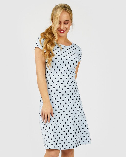 Vestido corto fluido de manga corta