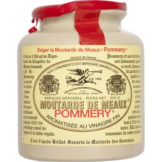 mostaza de Meaux aromatizada con vinagre muy fino tarro 500 g - Pommery