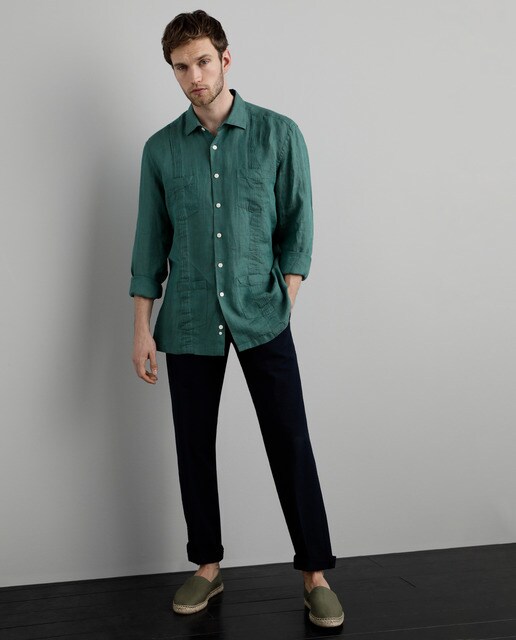 camisas manga larga hombre el corte ingles