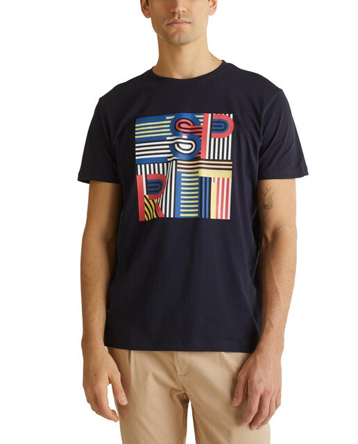 Camiseta en algodón orgánico de hombre a