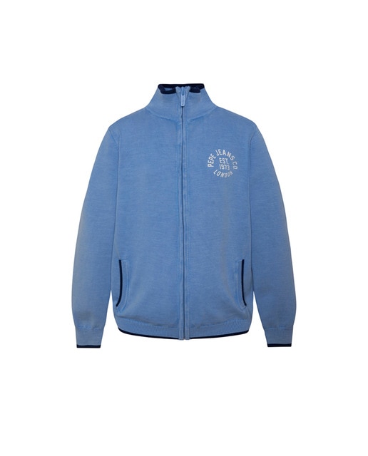 Imagen 0 de Cazadora de niño azul claro con cremallera