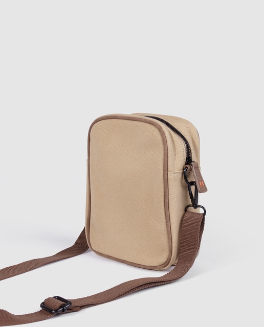 Bandolera pequeña de hombre Dustin en beige con bolsillo exterior · Dustin  · El Corte Inglés