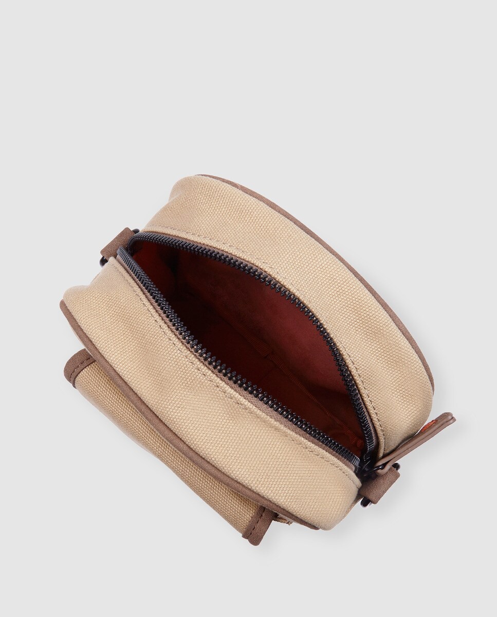 Bandolera pequeña de hombre Dustin en beige con bolsillo exterior · Dustin  · El Corte Inglés