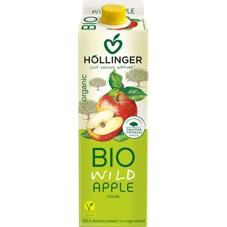 zumo de manzana ecológico exprimido brik 1 l - Hollinger