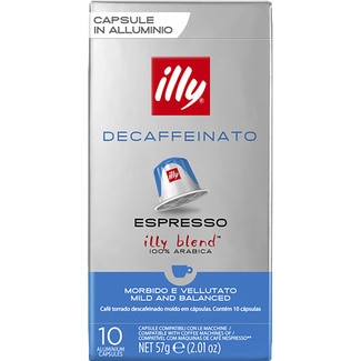 café espresso descafeinado estuche 10 cápsulas compatibles con máquinas Nespresso - Illy