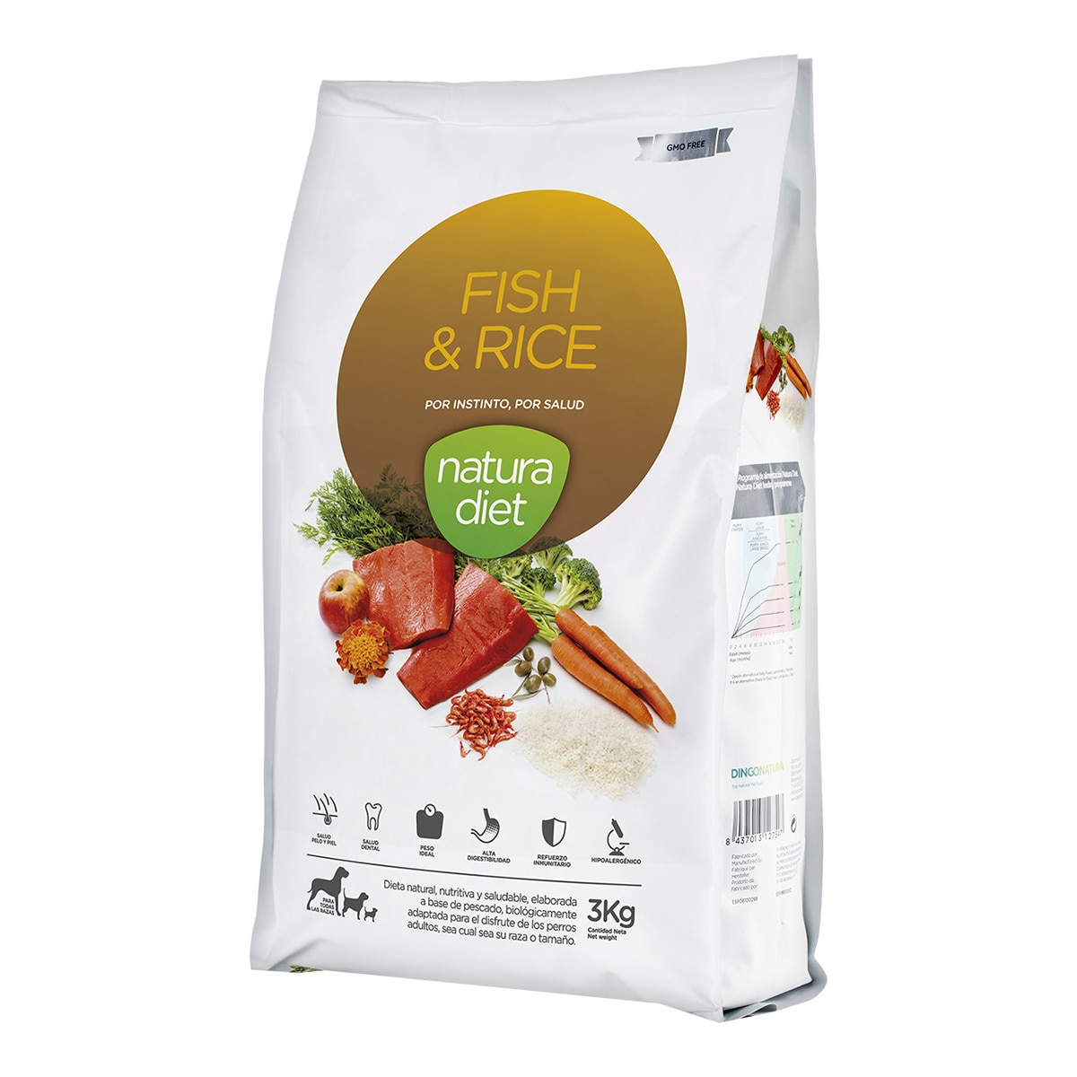 Natura Diet - Pienso Para Perros Adultos Pescado Y Arroz