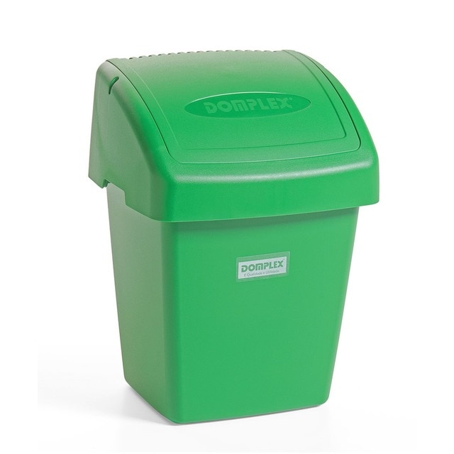 Imagem 0 de Baldo do Lixo com Tampa Vai-Vem 3,5L Domplex - Verde