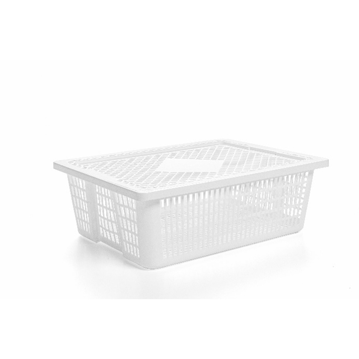 Cesto Sol IV com Tampa Domplex Branco-1
