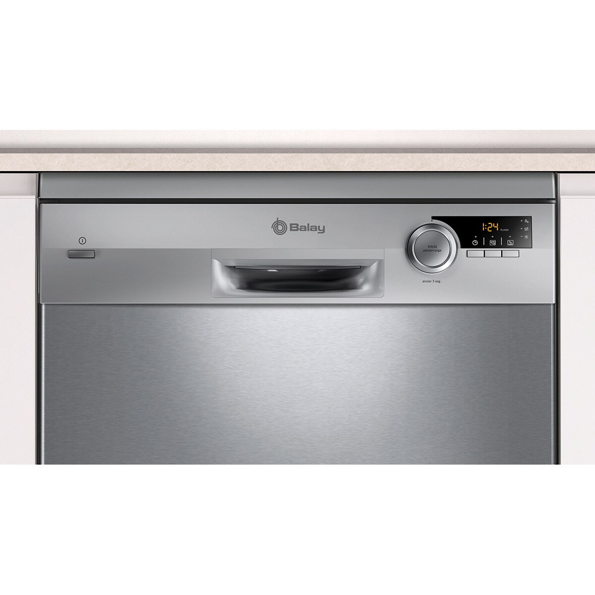 Lavavajillas Balay 12 servicios, Pausa+carga, 60 cm - 3VS506IP Acero Inox-4