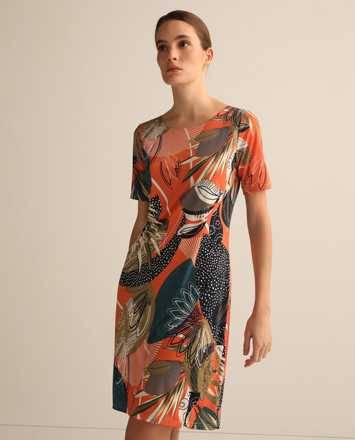 vestido basico estampado