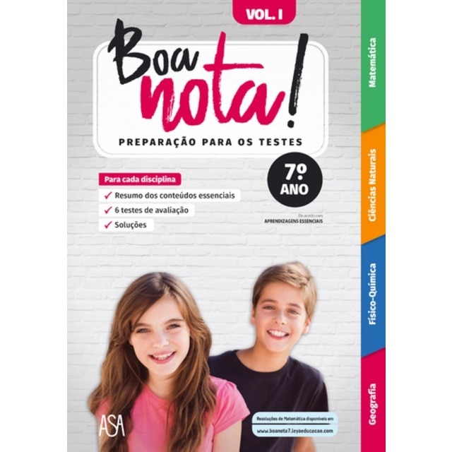 Imagem 0 de Boa nota! Preparação para os Testes - 7.º Ano Volume I