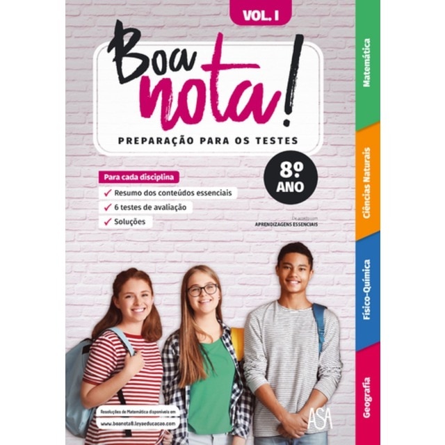 Imagem 0 de Boa nota! Preparação para os Testes - 8.º Ano Volume I