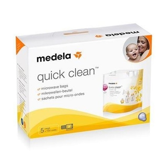 Bolsas para esterilizar em micro-ondas Medela Quick Clean (5 unids.) branco Branco-3