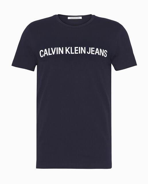 Camiseta de hombre Calvin Klein Jeans negra de manga corta · Calvin Klein  Jeans · El Corte Inglés