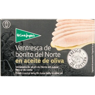 El Corte Inglés Ventresca de Atum do Norte em Azeite Fresco da Costa embalagem 82 g