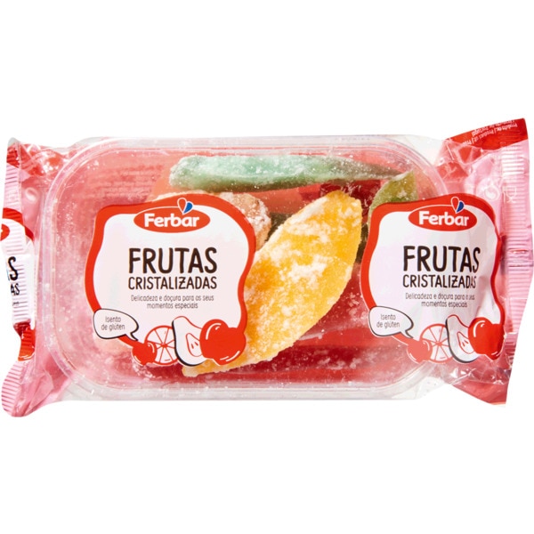 Frutas Cristalizadas embalagem 200 g