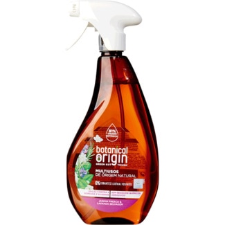Spray Multiusos de Origem Natural Jasmim Fresco e Lavanda Selvagem Ecológico embalagem 500 ml - Botanical Origin