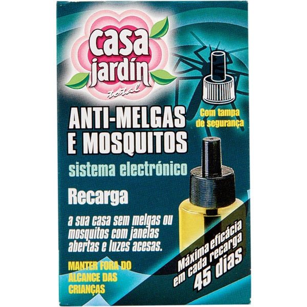 Insecticida Eléctrico Ati-Melgas e Mosquitos Recarga embalagem 33 ml
