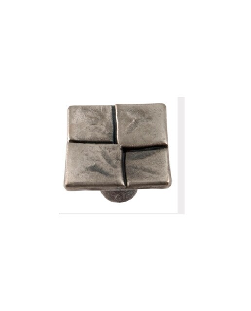 Imagen 0 de Pomo Zamak Plata Mate Cuadros L