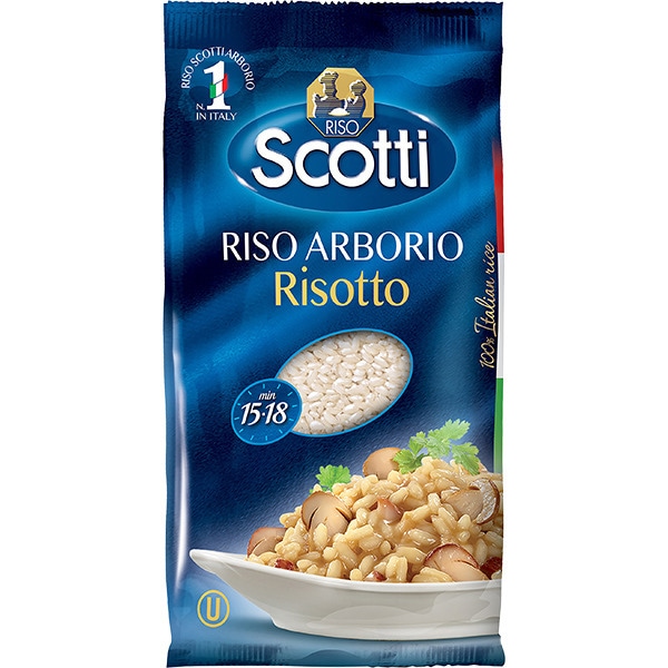 Buy long grain arborio risotto rice packet 500 g · RISO SCOTTI · Supermercado Hipercor