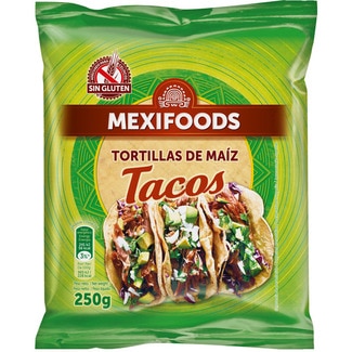 tortillas de maíz tacos sin gluten paquete 250 g - Mexifoods