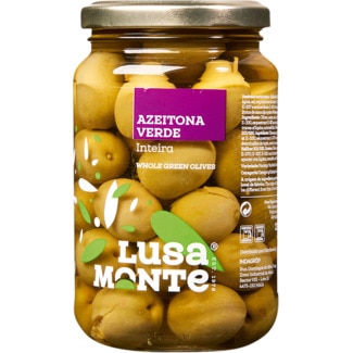 Azeitonas Verdes sem Caroço frasco 360 g - Lusa Monte