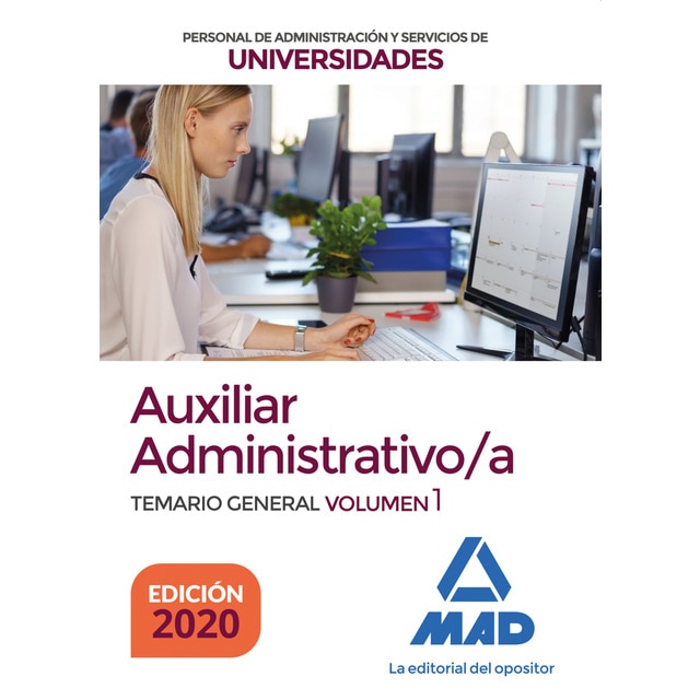 Imagem 0 de Escala Auxiliar Administrativa de Universidades. Temario General y test. Volumen 1 (Capa mole)